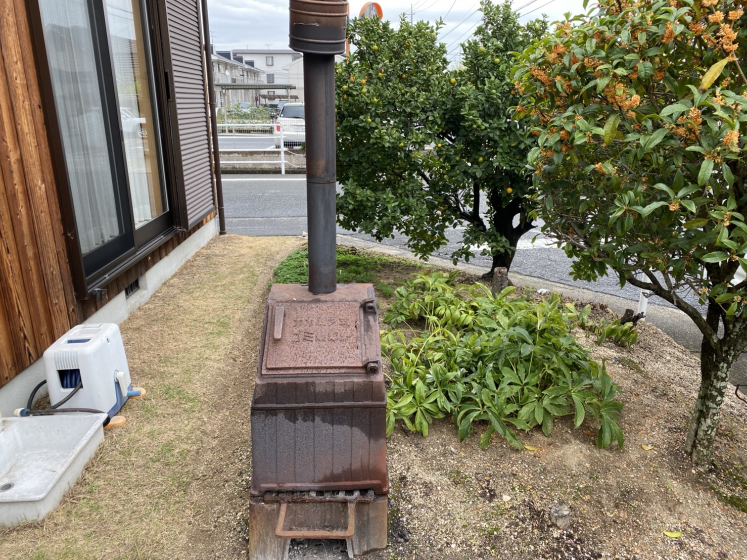 ゴミ焼却炉の回収前