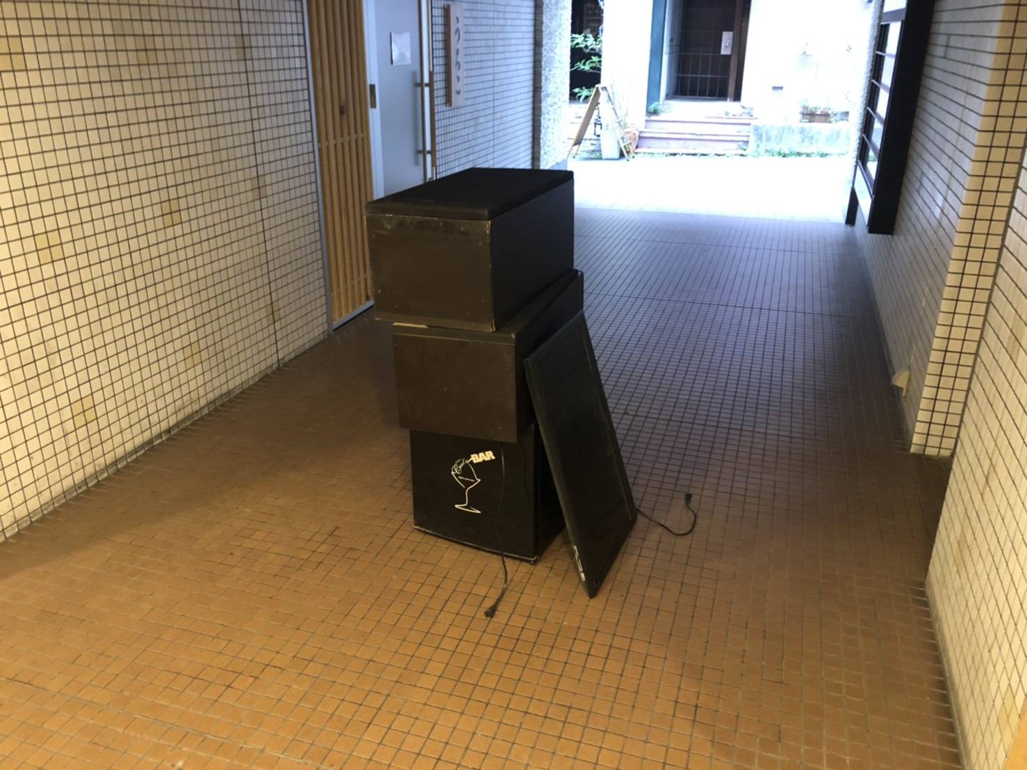 アンプの回収前