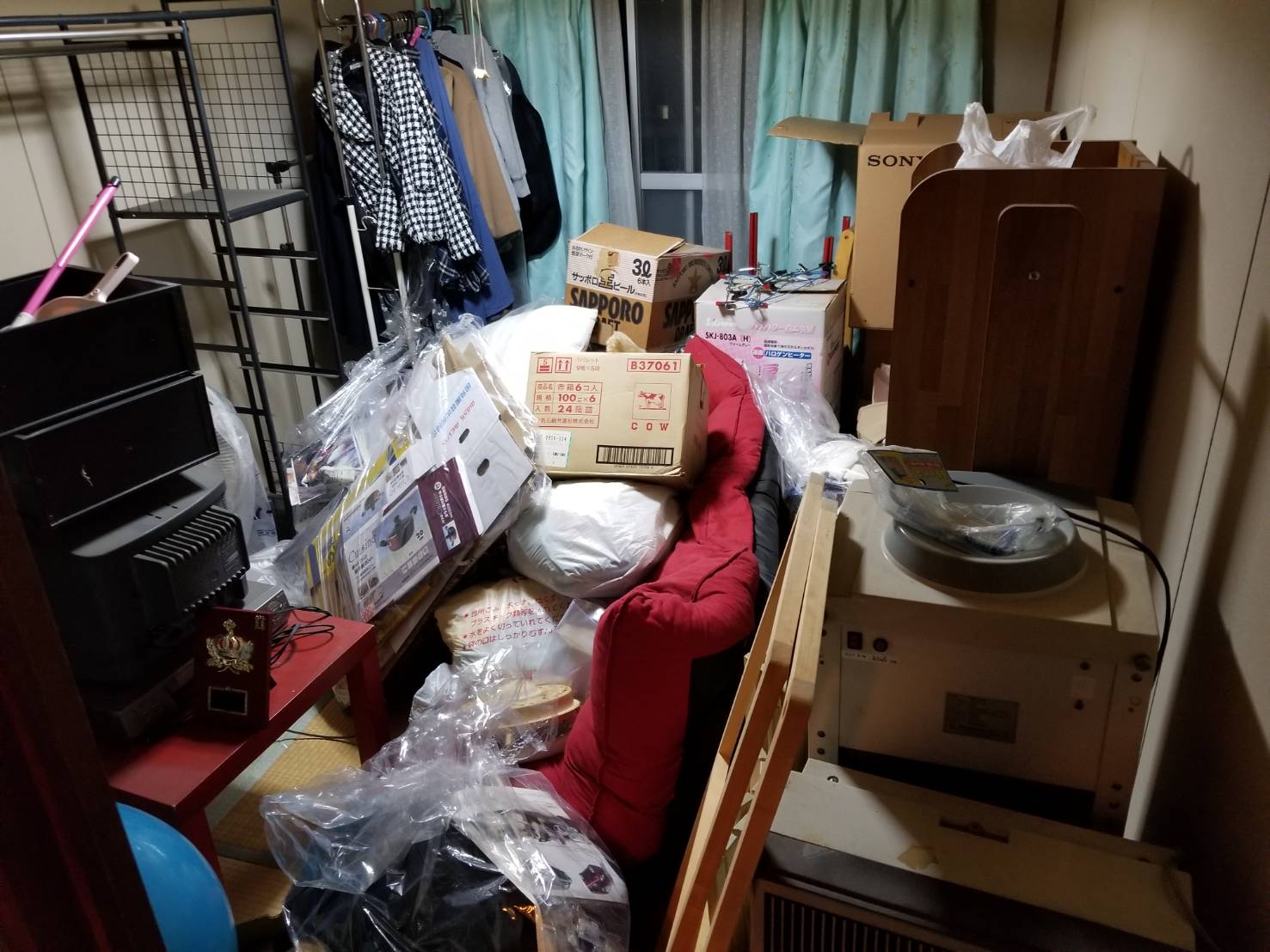 3部屋分の不用品の回収前